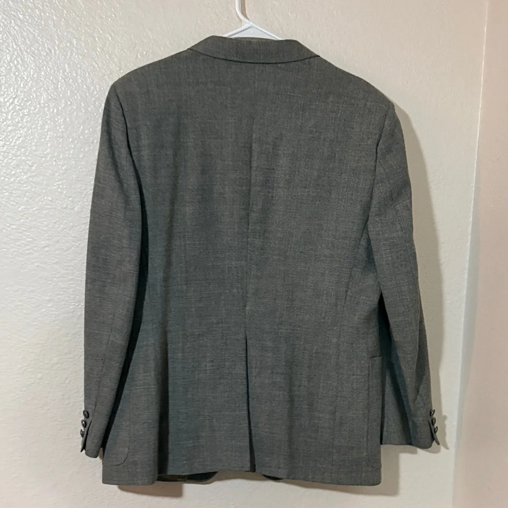 Vintage Rare Oscar de la Renta Charcoal Blazer 💯 wool 42 R